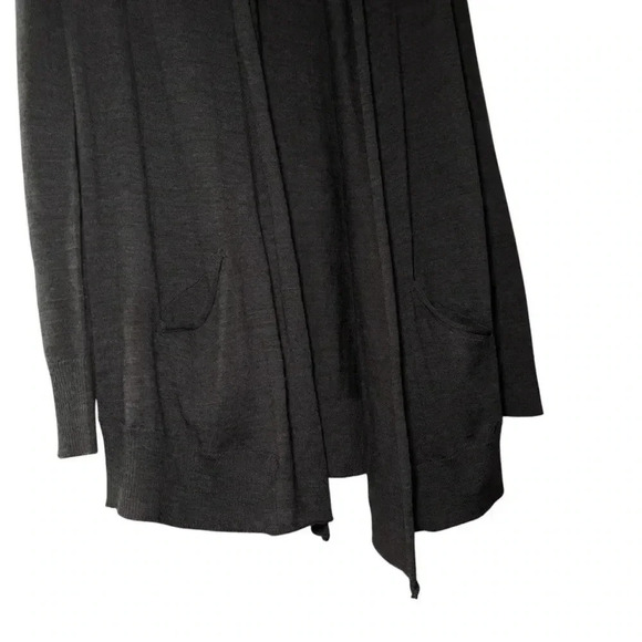 Wilfred Flaubert Wool Long Sleeve Dark Gray Open Cardigan Sweater Size XS - Picture 4 of 7
